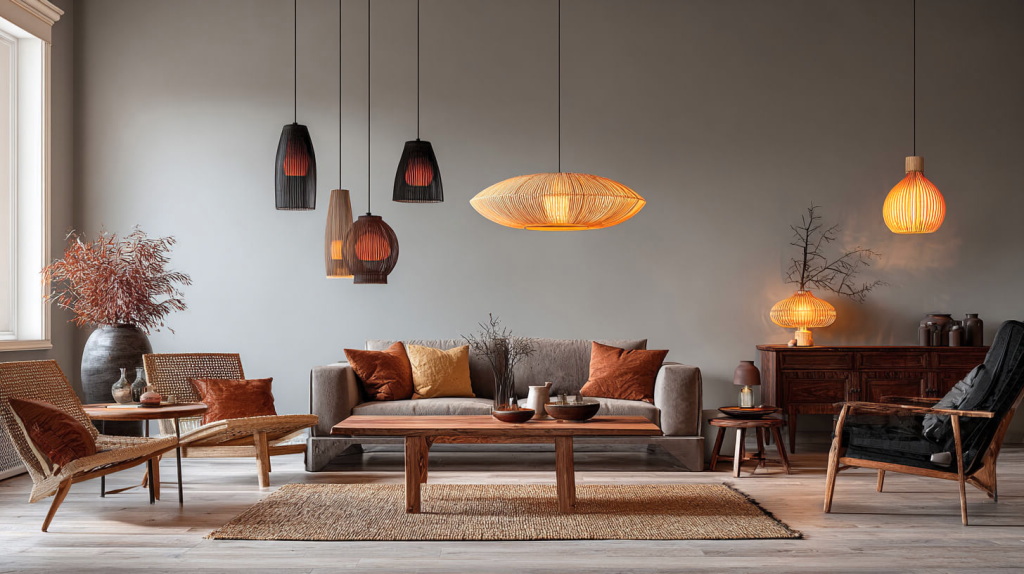 мебель в интерьере гостиной в скандинавском стиле